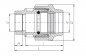Preview: PP 75 x 2 ½" Anschlussverschraubung mit Innengewinde