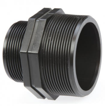 PP 1 ½" x 1" Doppelnippel reduziert AG/AG